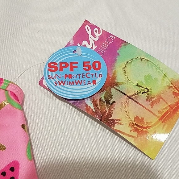 Freestyle Swimsuit Girls Size 24 months Toddler Bikini Pink Watermelon - Picture 4 of 6